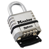 Proseries Stainless Steel Easy-to-set Combination Lock, Stainless Steel, 5-16"