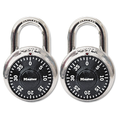 Combination Lock, Stainless Steel, 1 7-8