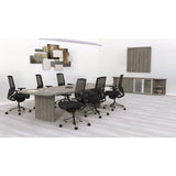Medina Series Conference Table Base, 23 3-5w X 2d X 28 1-8h, Gray Steel