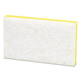 Light-duty Scrubbing Sponge, #63, 3.5 X 5.63, Yellow-white, 20-carton
