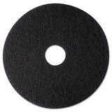 Low-speed High Productivity Floor Pads 7300, 15" Diameter, Black, 5-carton