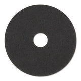 Low-speed Stripper Floor Pad 7200, 15" Diameter, Black, 5-carton
