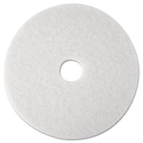Super Polish Floor Pad 4100, 19" Diameter, White, 5-carton