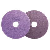 Diamond Floor Pads, Burnish-buff, 16" Diameter, Purple, 5-carton