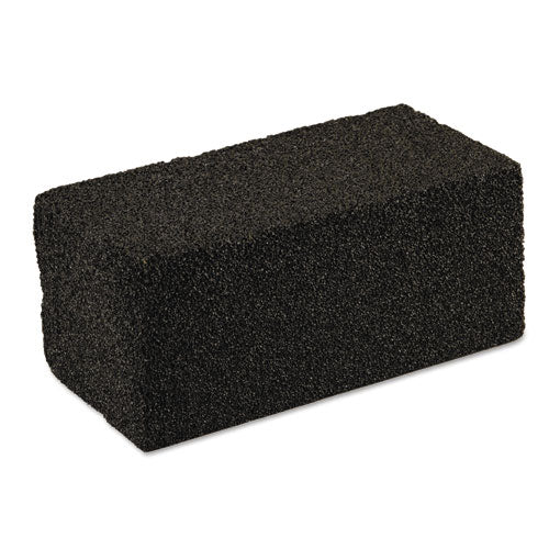 Grill Cleaner, Grill Brick, 4 X 8 X 3.5, Black, 12-carton
