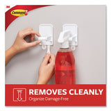 Spray Bottle Holder, 2.34 X 1.69 X 3.34, White, 2 Hangers-4 Strips-pack