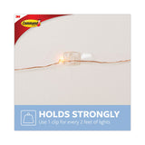 Clear Hooks And Strips, Plastic, Decorating Clips, 40 Clips And 48 Strips-pack