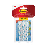 Clear Hooks And Strips, Plastic, Decorating Clips, 40 Clips And 48 Strips-pack