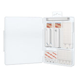 Picture Hanging Kit, White-clear, Assorted Sizes, 38 Pieces-pack