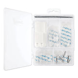 Clear Hooks And Strips, Plastic, Asst, 16 Picture Strips-15 Hooks-22 Strips-pk