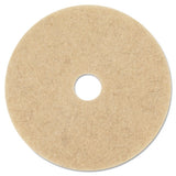 Ultra High-speed Natural Blend Floor Burnishing Pads 3500, 20" Dia., Tan, 5-ct