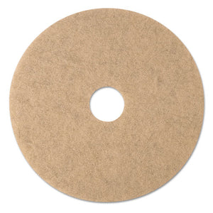 Ultra High-speed Natural Blend Floor Burnishing Pads 3500, 20" Dia., Tan, 5-ct