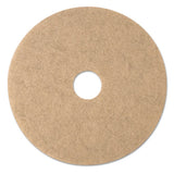 Ultra High-speed Natural Blend Floor Burnishing Pads 3500, 20" Dia., Tan, 5-ct