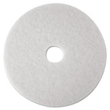 Super Polish Floor Pads 4100, 27" Diameter, White, 5-carton