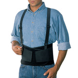 Work Belt With Removable Suspenders, One-size Adjustable, Black