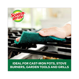 Heavy-duty Scouring Pad, 3.8 X 6, Green, 5-carton