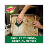 Heavy-duty Scouring Pad, 3.8 X 6, Green, 5-carton