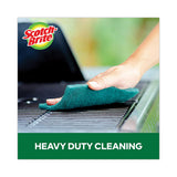 Heavy-duty Scouring Pad, 3.8 X 6, Green, 5-carton