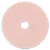 Ultra High-speed Eraser Floor Burnishing Pad 3600, 20" Diameter, Pink, 5-carton