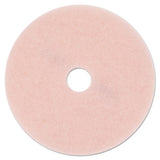 Ultra High-speed Eraser Floor Burnishing Pad 3600, 24" Diameter, Pink, 5-carton