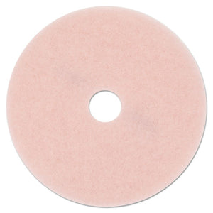 Ultra High-speed Eraser Floor Burnishing Pad 3600, 27" Diameter, Pink, 5-carton