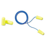 E·a·rsoft Yellow Neon Soft Foam Earplugs, Corded, Regular Size, 200 Pairs