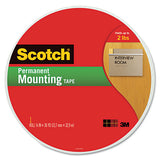 Permanent High-density Foam Mounting Tape, 1" Wide X 125" Long