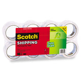Sure Start Packaging Tape, 3" Core, 1.88" X 54.6 Yds, Clear, 8-pack