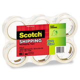 Sure Start Packaging Tape, 3" Core, 1.88" X 54.6 Yds, Clear, 6-pack