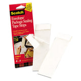 Envelope-package Sealing Tape Strips, 2" X 6", Clear, 50-pack