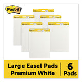 Self-stick Easel Pads, 25 X 30, White, 30 Sheets, 6-carton