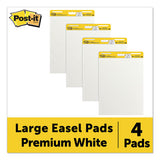 Self-stick Easel Pads, 25 X 30, White, 30 Sheets, 4-carton