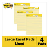 Self-stick Easel Pads, 25 X 30, Yellow, 30 Sheets, 4-carton