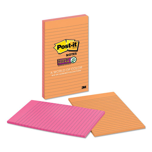 Pads In Rio De Janeiro Colors, Lined, 5 X 8, 45-sheet Pads, 4-pack