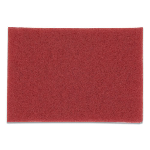 Buffer Floor Pads 5100, 20 X 14, Red, 10-carton