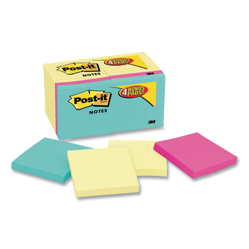 Original Pads Value Pack, 3 X 3, Canary Yellow-cape Town, 100-sheet, 18 Pads