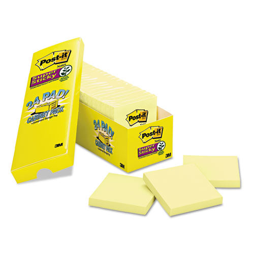 Canary Yellow Note Pads, 3 X 3, 90-sheet, 24-pack