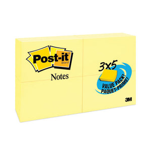 Original Pads In Canary Yellow, Value Pack, 3" X 5", 100 Sheets-pad, 24 Pads-pack