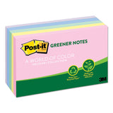 Recycled Note Pads, 3 X 5, Assorted Helsinki Colors, 100-sheet, 5-pack
