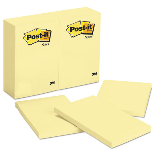 Original Pads In Canary Yellow, 4 X 6, 100-sheet, 12-pack