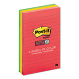 Pads In Marrakesh Colors, Lined, 4 X 6, 90-sheet, 3-pack