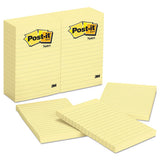 Original Pads In Canary Yellow, Lined, 4 X 6, 100-sheet, 12-pack