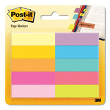Page Flag Markers, Assorted Brights, 100 Strips-pad, 5 Pads-pack