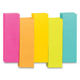 Page Flag Markers, Assorted Brights, 100 Strips-pad, 5 Pads-pack