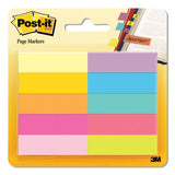Page Flag Markers, Assorted Brights, 50 Strips-pad, 4 Pads-pack