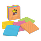 Pads In Rio De Janeiro Colors, Lined, 4 X 4, 90-sheet Pads, 6-pack