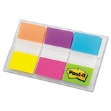 Page Flags In Portable Dispenser, Assorted Brights, 60 Flags-pack