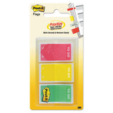 Arrow Message 1" Page Flags, "notarize," Yellow, 2 50-flag Dispensers-pack
