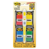 Page Flag Value Pack, Assorted, 200 1" Flags + Highlighter With 50 1-2" Flags