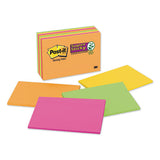 Super Sticky Meeting Notes In Rio De Janeiro Colors, 8 X 6, 45-sheet, 4-pack